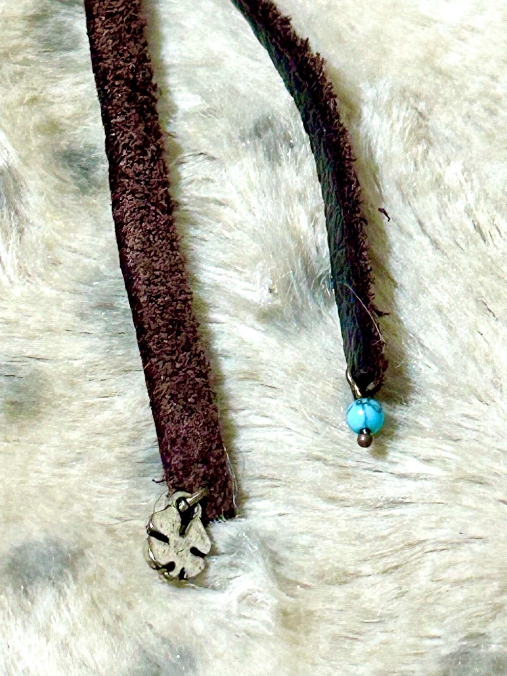 Boho Necklace Western Leather Layered Turquoise Feather Pendant Women Jewelry - Picture 9 of 12